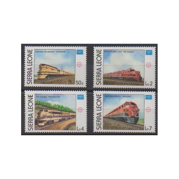 Buy this set of stamps of Sierra Leone of the year 1986 (Nb 719/722).