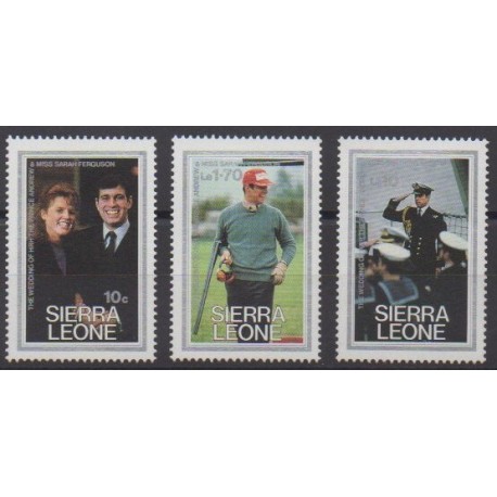 Sierra Leone - 1986 - No 723/725 - Royauté - Principauté