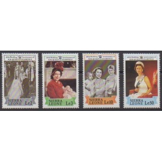 Acheter cette série de timbres de Sierra Leone de l'année 1987 (No 872/875).