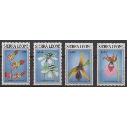 Sierra Leone - 1989 - No 1004/1007 - Orchidées