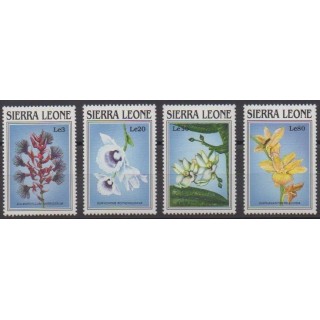 Acheter cette série de timbres de Sierra Leone de l'année 1989 (No 1025/1028).