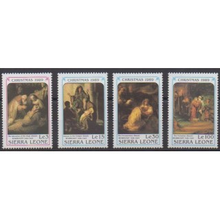 Acheter cette série de timbres de Sierra Leone de l'année 1989 (No 1069/1072).
