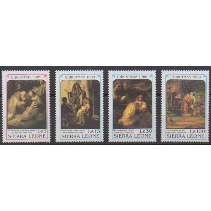 Acheter cette série de timbres de Sierra Leone de l'année 1989 (No 1069/1072).