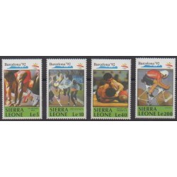Sierra Leone - 1990 - No 1250/1253 - Jeux Olympiques d'été