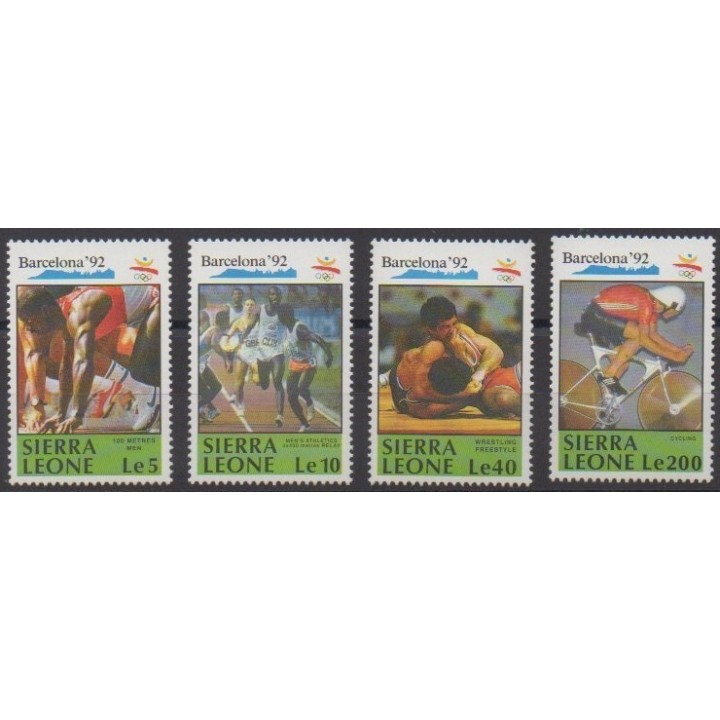 Acheter cette série de timbres de Sierra Leone de l'année 1990 (No 1250/1253).