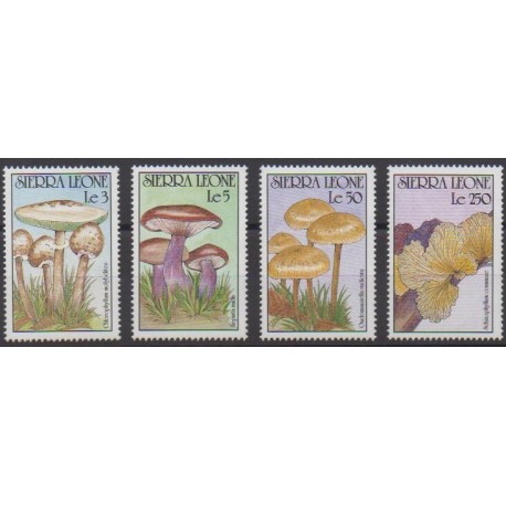 Sierra Leone - 1990 - Nb 1270/1273 - Mushrooms