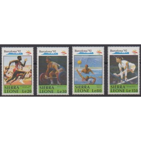 Sierra Leone - 1990 - Nb 1282/1285 - Summer Olympics