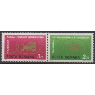Acheter cette série de timbres de Roumanie de l'année 1972 (No 2680/2681).
