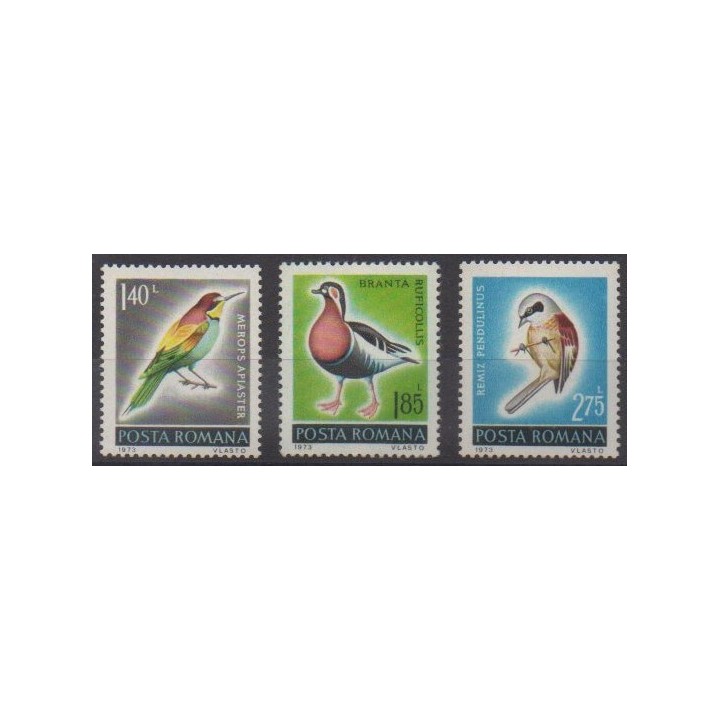 Buy this set of stamps of Romania of the year 1973 (Nb 2741/2743).