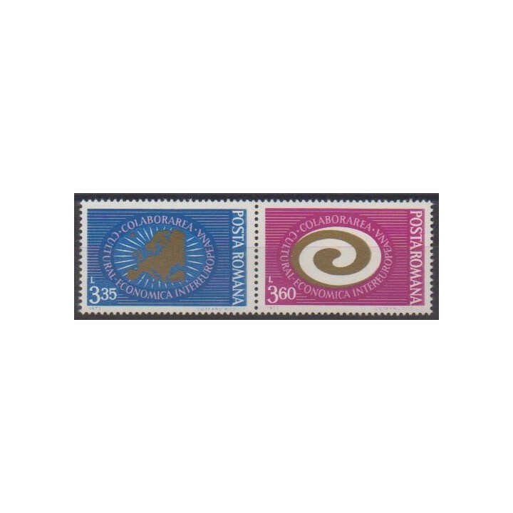 Acheter cette série de timbres de Roumanie de l'année 1973 (No 2755/2756).