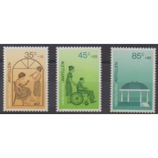 Acheter cette série de timbres des Antilles néerlandaises de l'année 1987 (No 797/799).