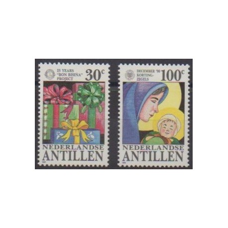 Antilles néerlandaises - 1990 - No 890/891 - Noël