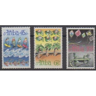 Buy this set of stamps of Aruba (Netherlands Antilles) of the year 1990 (Nb 83/85).