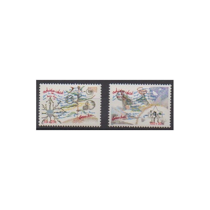 Buy this set of stamps of Aruba (Netherlands Antilles) of the year 1990 (Nb 78/79).