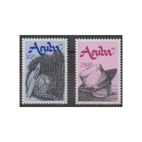 Aruba (Netherlands Antilles) - 1991 - Nb 95/96 - Craft