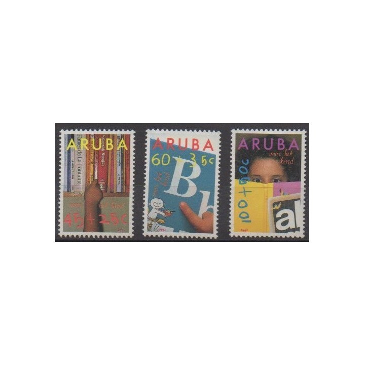 Acheter cette série de timbres d'Aruba (Antilles néerlandaises) de l'année 1991 (No 97/99).