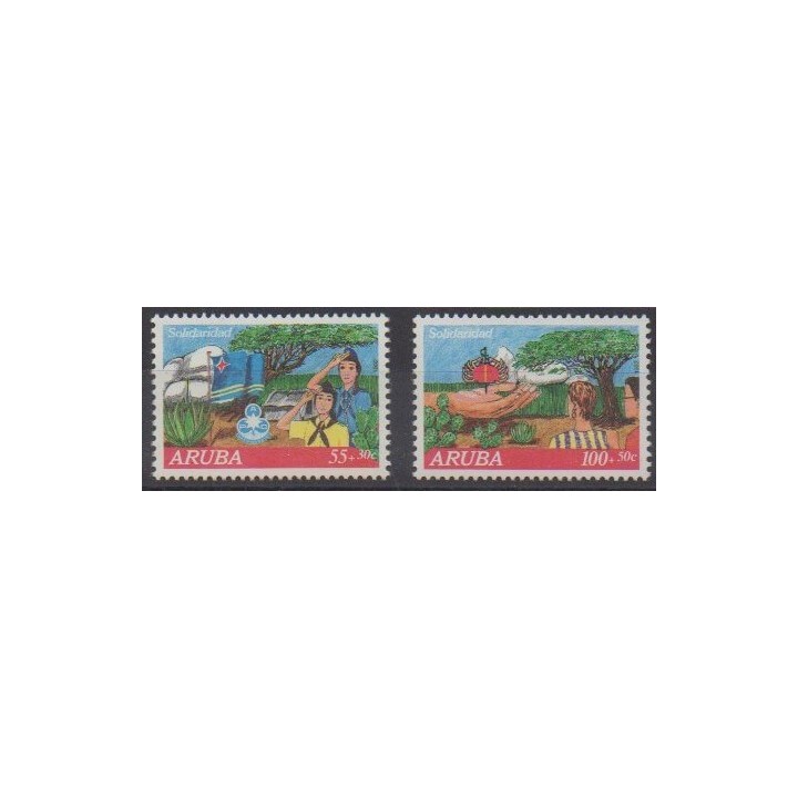 Acheter cette série de timbres d'Aruba (Antilles néerlandaises) de l'année 1992 (No 108/109).