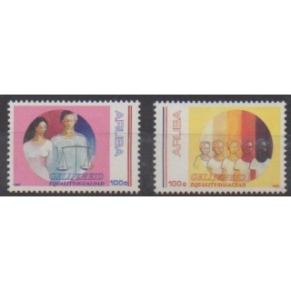Acheter cette série de timbres d'Aruba (Antilles néerlandaises) de l'année 1992 (No 106/107).