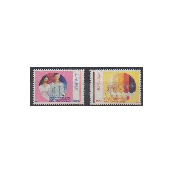 Buy this set of stamps of Aruba (Netherlands Antilles) of the year 1992 (Nb 106/107).