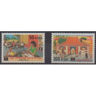 Buy this set of stamps of Aruba (Netherlands Antilles) of the year 1994 (Nb 140/141).