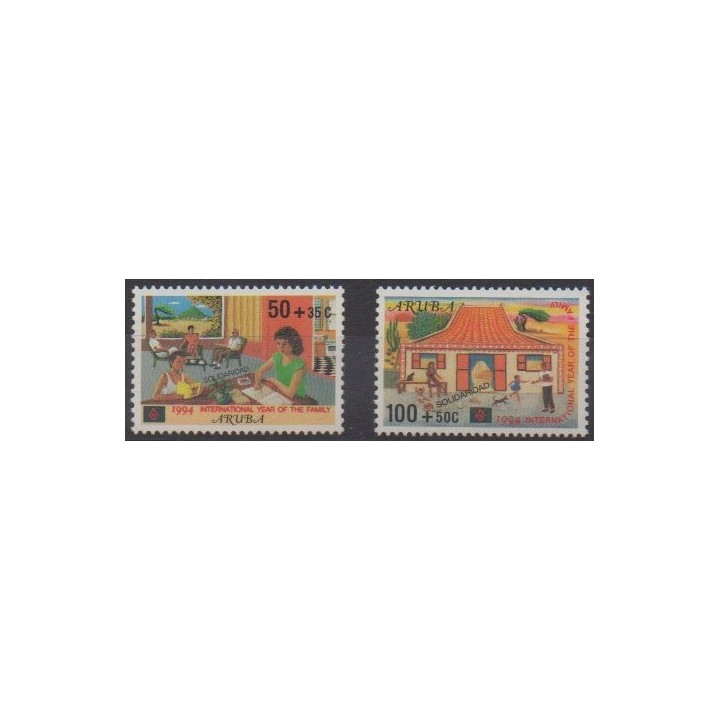 Acheter cette série de timbres d'Aruba (Antilles néerlandaises) de l'année 1994 (No 140/141).