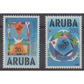 Buy this set of stamps of Aruba (Netherlands Antilles) of the year 1995 (Nb 154/155).