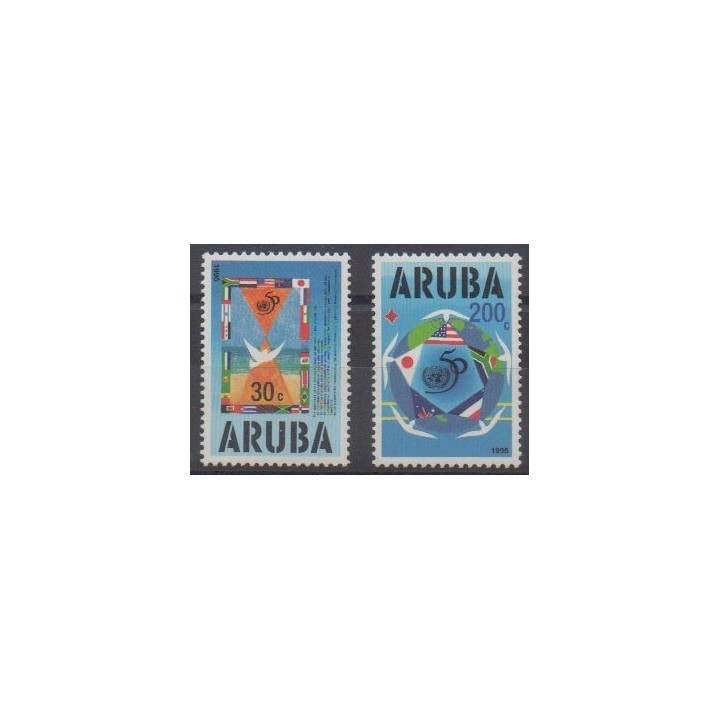 Acheter cette série de timbres d'Aruba (Antilles néerlandaises) de l'année 1995 (No 154/155).
