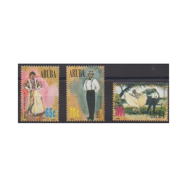 Acheter cette série de timbres d'Aruba (Antilles néerlandaises) de l'année 1996 (No 177/179).