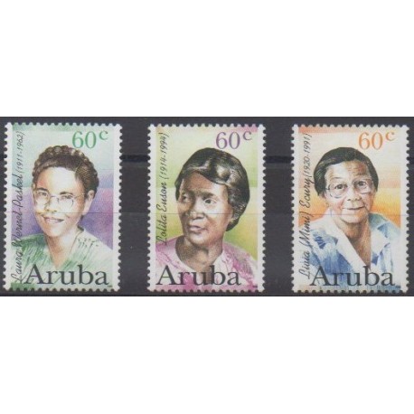 Aruba (Netherlands Antilles) - 1996 - Nb 182/184 - Celebrities