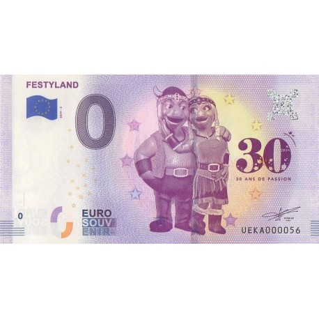 Euro banknote memory - 14 - Festyland - 2019-3 - Nb 56