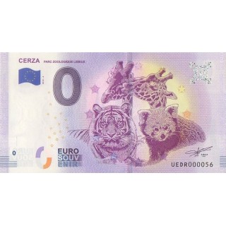 Billet souvenir touristique - 2019-4 - Parc Zoologique Lisieux - (Calvados)