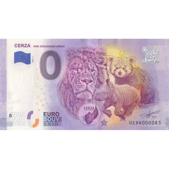 Billet souvenir touristique - 2020-5 - Parc zoologique de Lisieux - (Calvados)