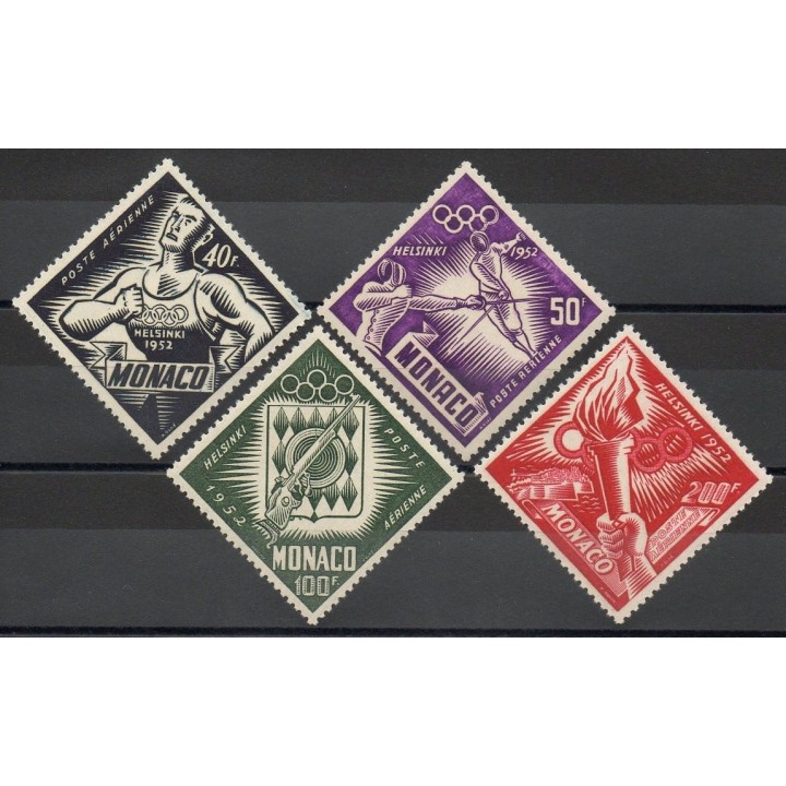 Timbres  - Monaco - Poste aérienne - 1953 - No PA51/PA54