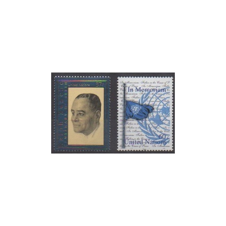 Acheter cette série de timbres des Nations Unies (bureau de New-York) de l'année 2003 (No 912/913).