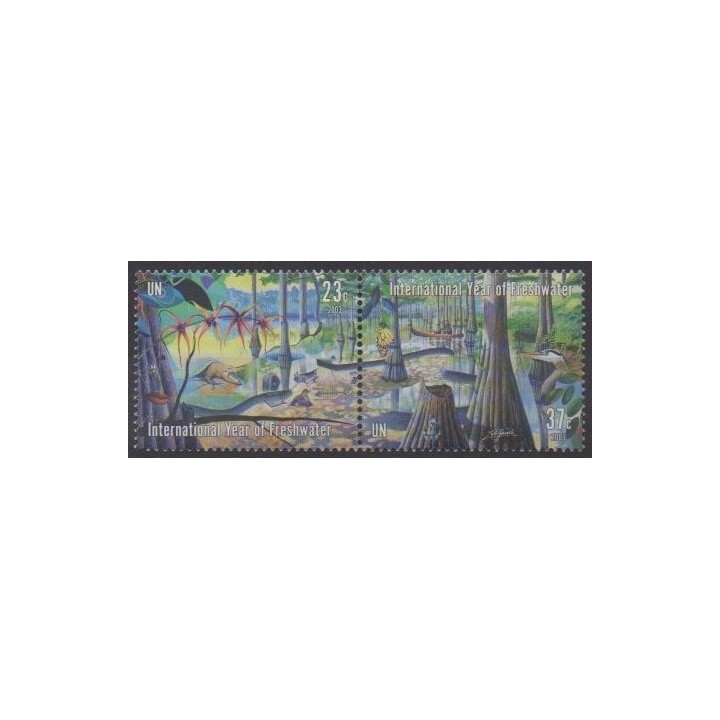 Acheter cette série de timbres des Nations Unies (bureau de New-York) de l'année 2003 (No 910/911).