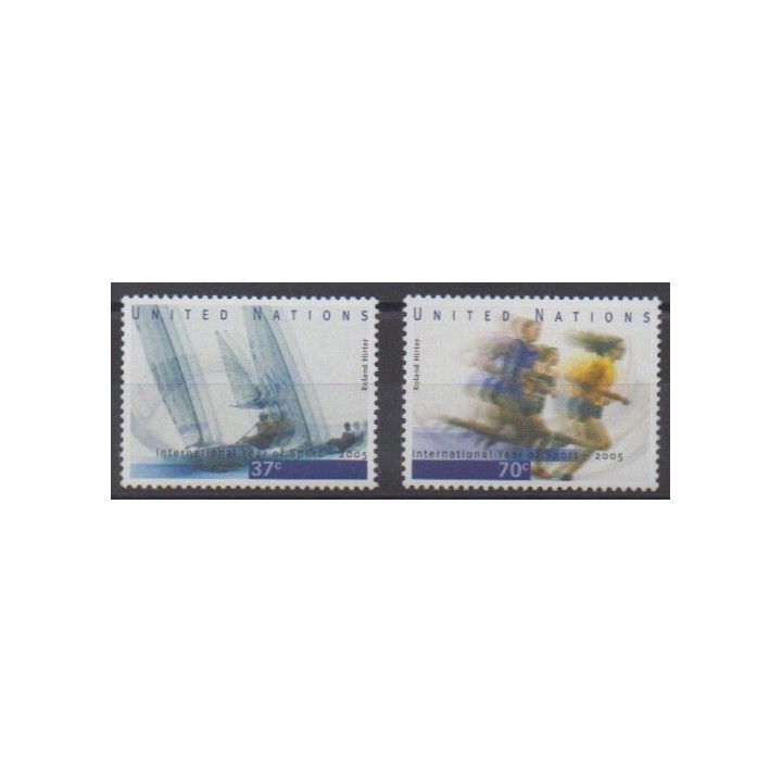 Buy this set of stamps of United Nations (UN - New York) of the year 2005 (Nb 964/965).