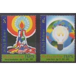 Acheter cette série de timbres des Nations Unies (bureau de New-York) de l'année 2005 (No 974/975).
