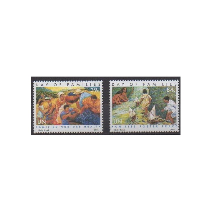 Buy this set of stamps of United Nations (UN - New York) of the year 2006 (Nb 989/990).