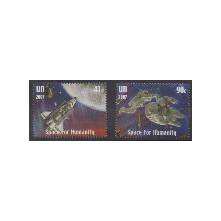 Buy this set of stamps of United Nations (UN - New York) of the year 2007 (Nb 1054/1055).