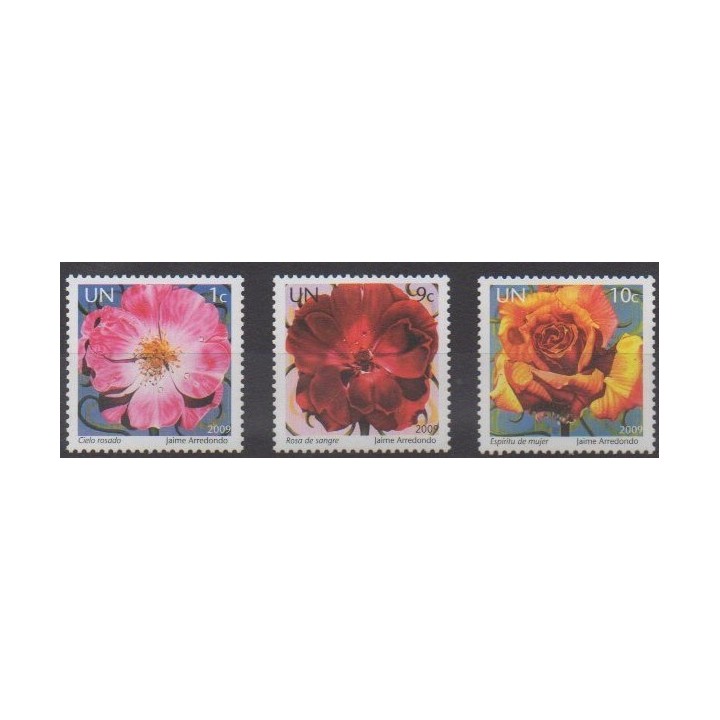 Acheter cette série de timbres des Nations Unies (bureau de New-York) de l'année 2009 (No 1111/1113).