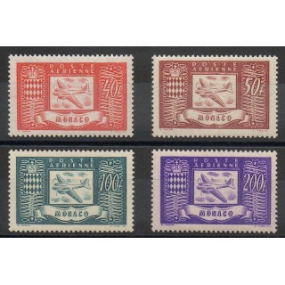 Timbres  - Monaco - Poste aérienne - 1946 - No PA15/PA18