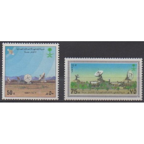 Saudi Arabia - 1987 - Nb 681/682 - Telecommunications