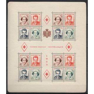 Timbres  - Monaco - Blocs et feuillets  - 1949 - No BF 3A - neuf sans charnière