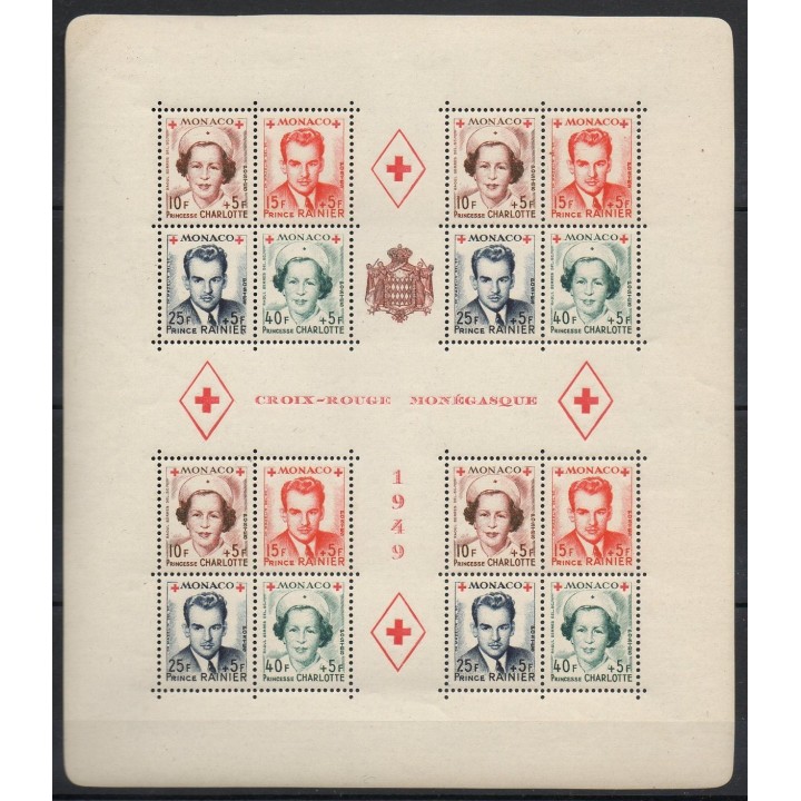 Timbres  - Monaco - Blocs et feuillets  - 1949 - No BF 3A - neuf sans charnière