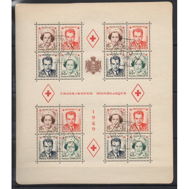 Timbres  - Monaco - Blocs et feuillets  - 1949 - No BF 3A - oblitéré