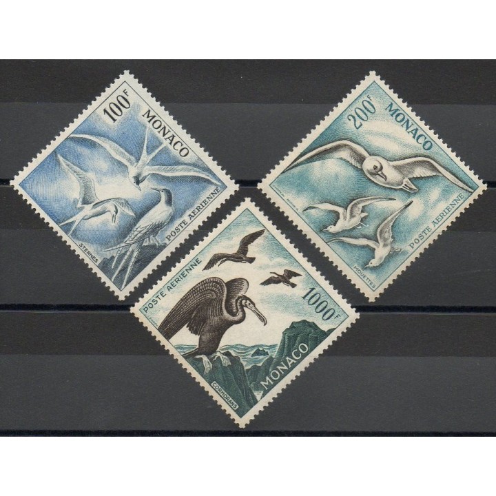 Stamps  - Monaco - Airmail - 1957 - Nb PA66/PA68