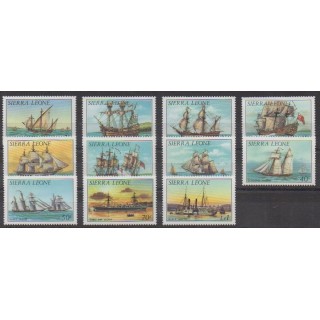 Acheter cette série de timbres de Sierra Leone de l'année 1984 (No 602/612).