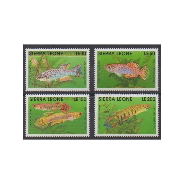 Acheter cette série de timbres de Sierra Leone de l'année 1992 (No 1467/1470).