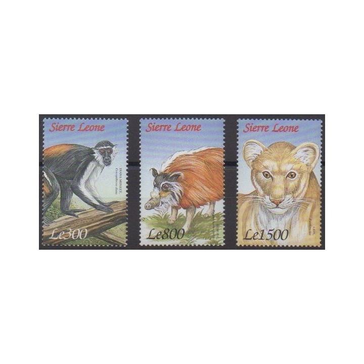 Buy this set of stamps of Sierra Leone of the year 1999 (Nb 2691/2693).