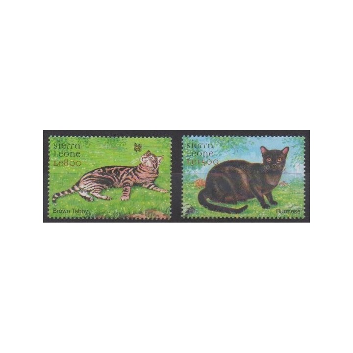 Acheter cette série de timbres de Sierra Leone de l'année 2000 (No 3169/3170).